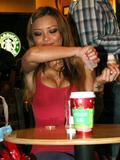 Tila Tequila pics red top Starbucks Los Angeles