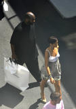 Rihanna shows nice cleavage and great view at her breasts while shopping in Milan