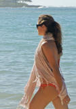 Jennifer Morrison in Bikini at the Beach