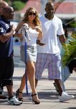 Mariah Carey - Leggy and Pokies Candids in St. Barthelemy