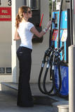 Maria Menounos - Pumping Gas Candids in Beverly Hills