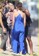 Olivia Wilde  -  on the set of a photo shoot in Malibu 06/21/13